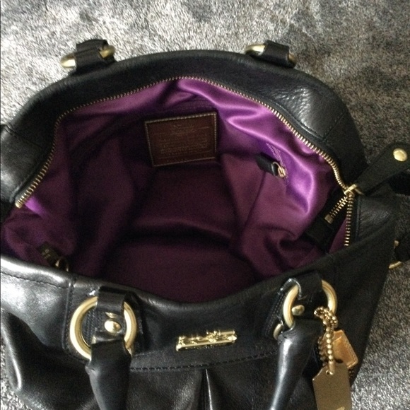 Coach black leather convertible shoulder bag - Picture 8 of 16